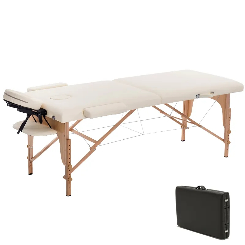 Muebles de tatuaje, salón de belleza, cama de pestañas, Topper de espuma viscoelástica, mesa de masaje plegable para adultos