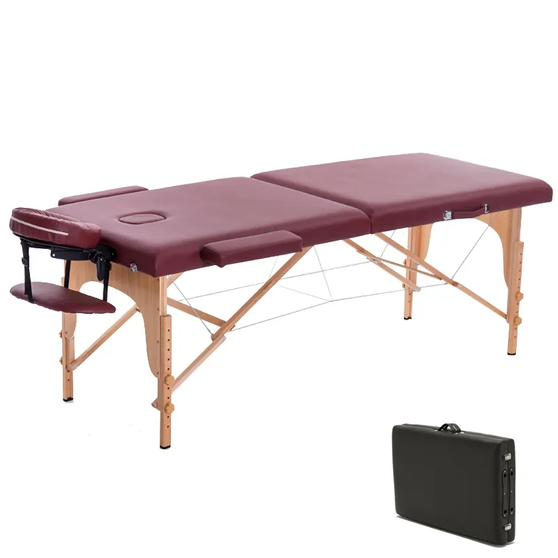 Muebles de tatuaje, salón de belleza, cama de pestañas, Topper de espuma viscoelástica, mesa de masaje plegable para adultos