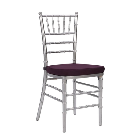 Silla plástica durable del banquete de Chivari de la resina clara para el banquete de boda de los acontecimientos (ZG50-001)