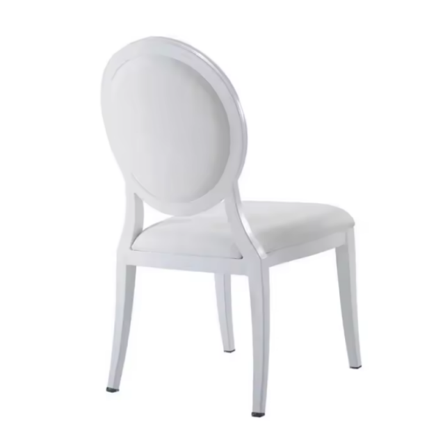 Silla de banquete de comedor de boda apilable con botón sencillo y moderno de madera de gran oferta (ZG11-005)