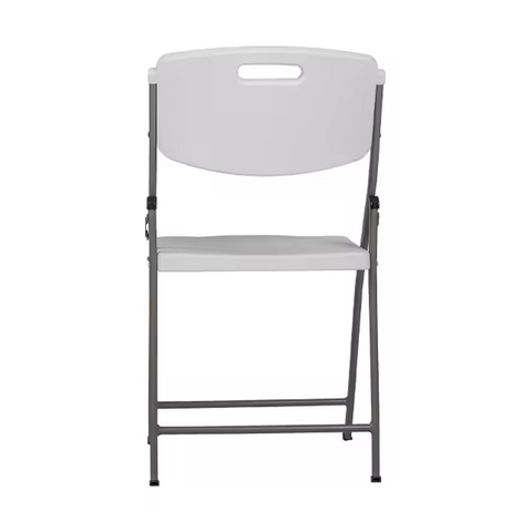 Venta caliente popular silla plegable de plástico al aire libre blanco fácil llevar silla de camping (ZG26-017)