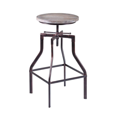 Moderno restaurante de metal ajustable en altura Cafe Home Silla de Comedor Taburete de bar (ZG21-062)