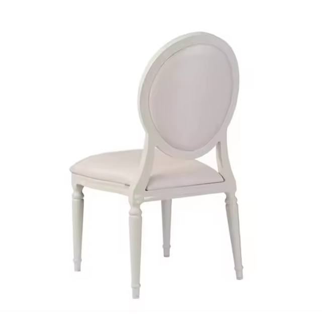 Silla de banquete de comedor de boda apilable con botón sencillo y moderno de madera de gran oferta (ZG11-005)