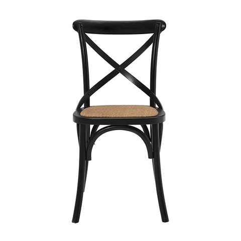 Hotel de plástico comedor silla plegable X-back Armelss silla con asiento de ratán (ZG50-011)