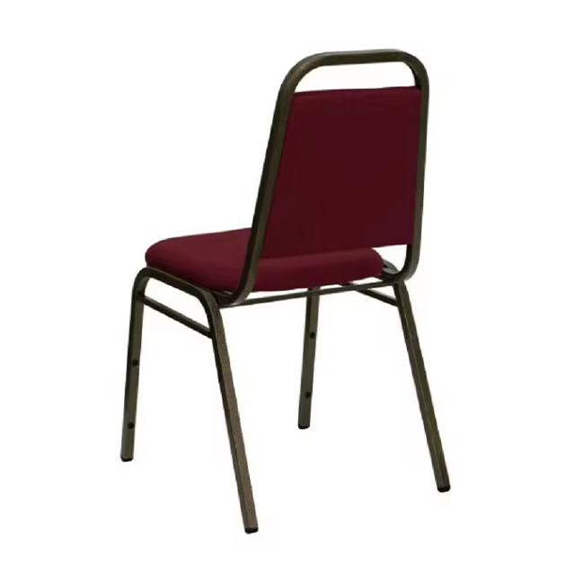 Silla de banquete de tela apilable moderna de fabricante profesional con patas de metal (ZG10-010)